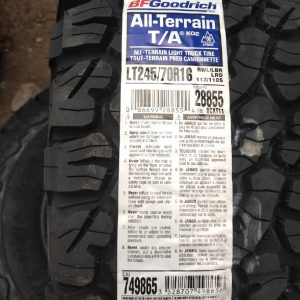245/70R16 BF Goodrich 113/110S Tyres