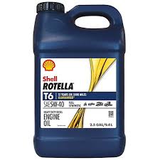 Shell Rotella T6 Full Synthetic SAE 5W-40 Diesel Motor Oil 1 Gal.